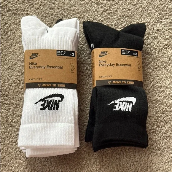 Nike set of 6 crew socks women 6-10 new - Picture 1 of 2